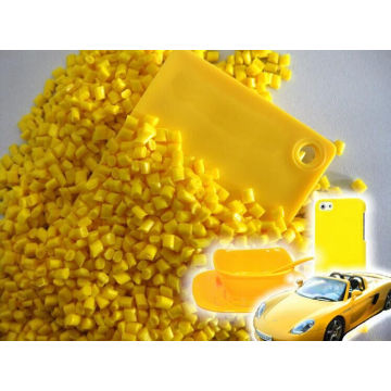 HDPE LDPE LLDPE PP plástico amarillo Masterbatch de color